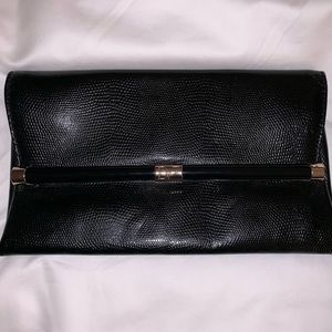 Diane von Furstenberg 440 Black Envelope Clutch
